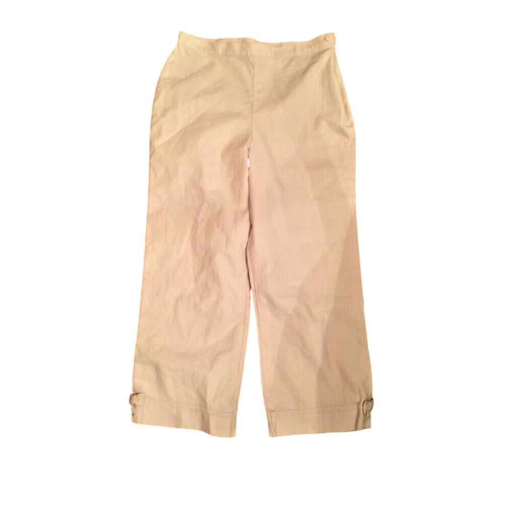 Size 16 Hartstrings Girls Light Pastel Purple Cotton Linen Blend Pants